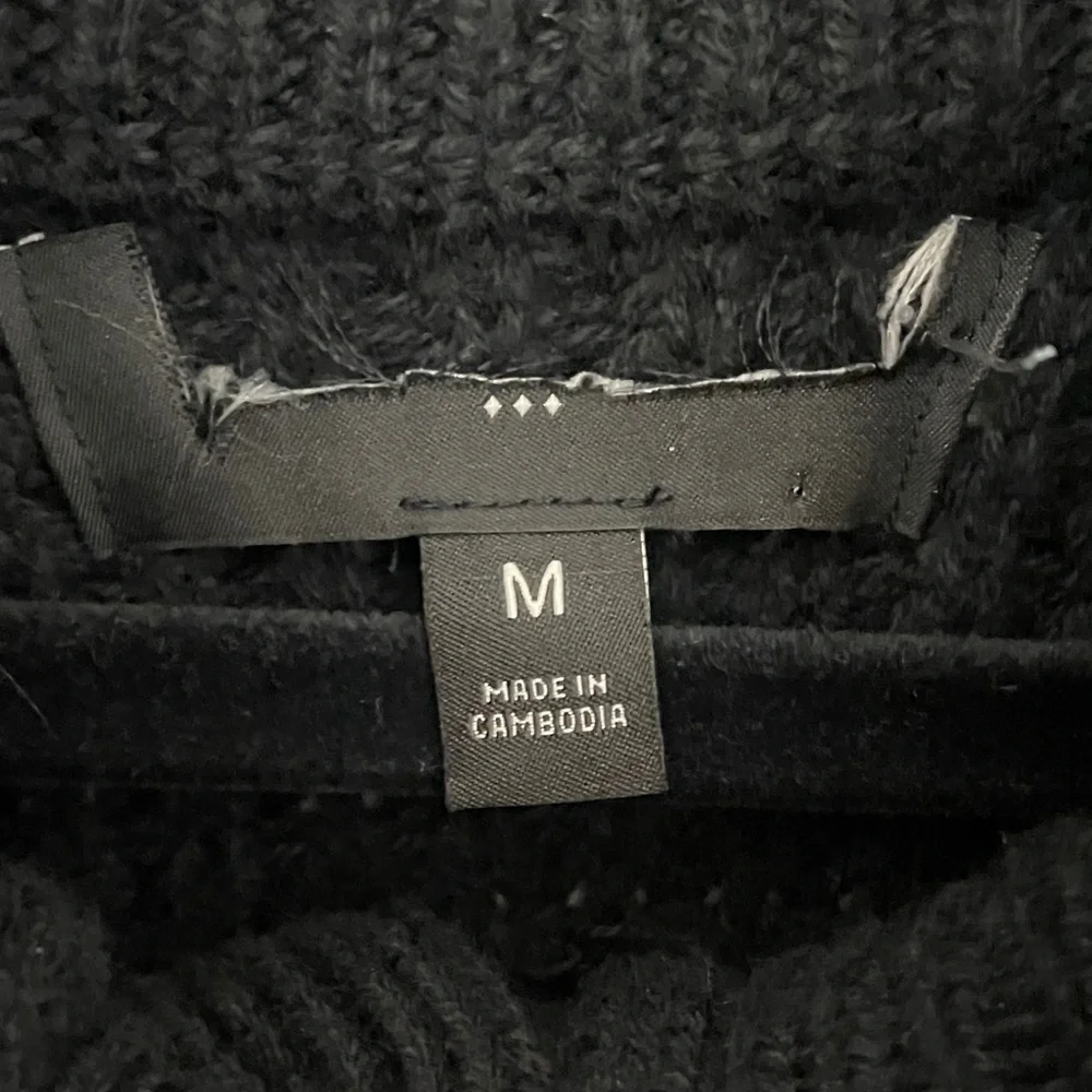 Banana Republic NINO MOCK-NECK SWEATER Black Wool Blend